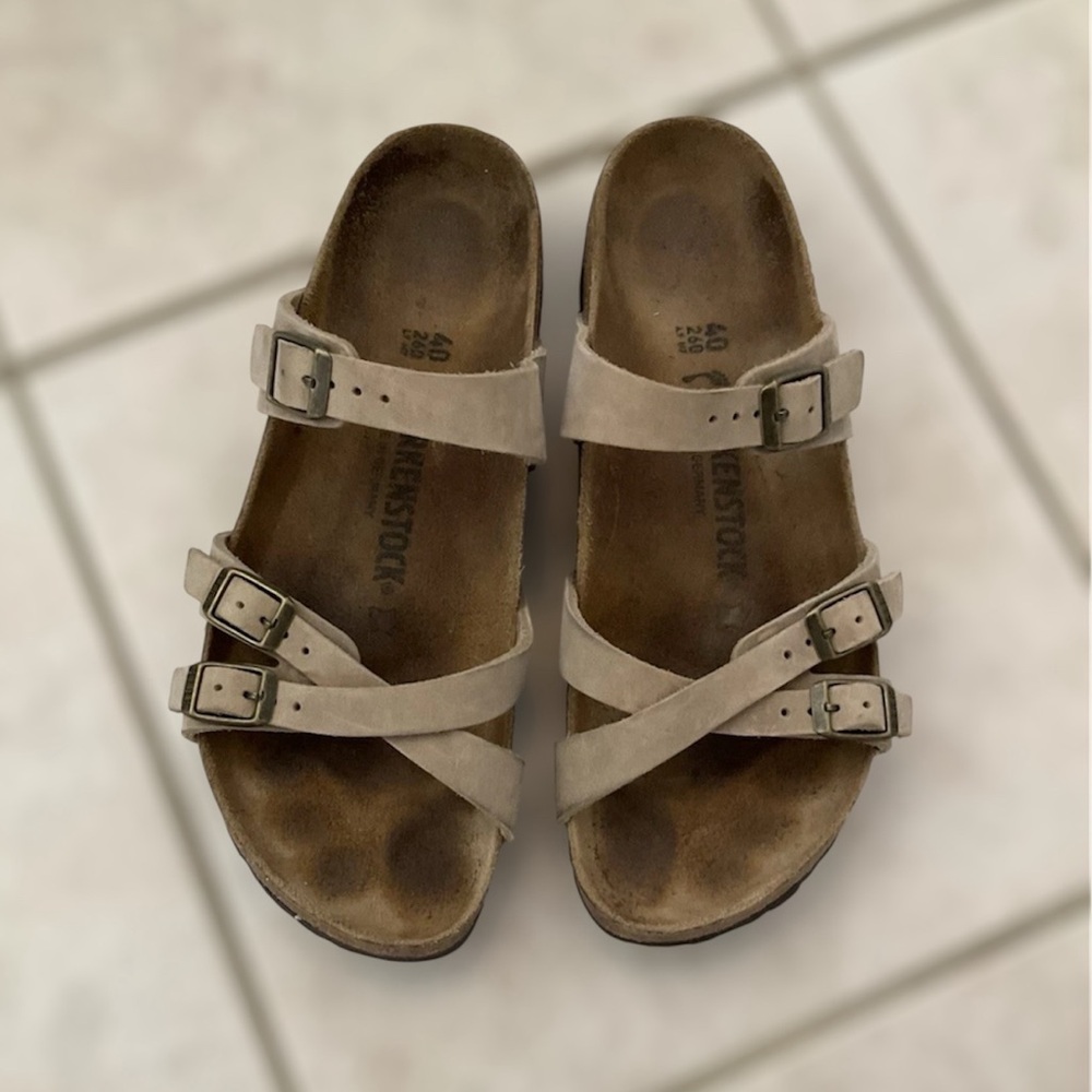 Birkenstock, Franca, Light Brown, Size 40, Narrow
